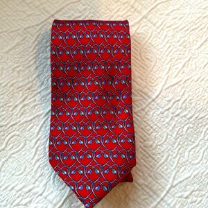 Jos A Bank red and blue silk men’s tie
